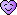 A smiling purple heart.